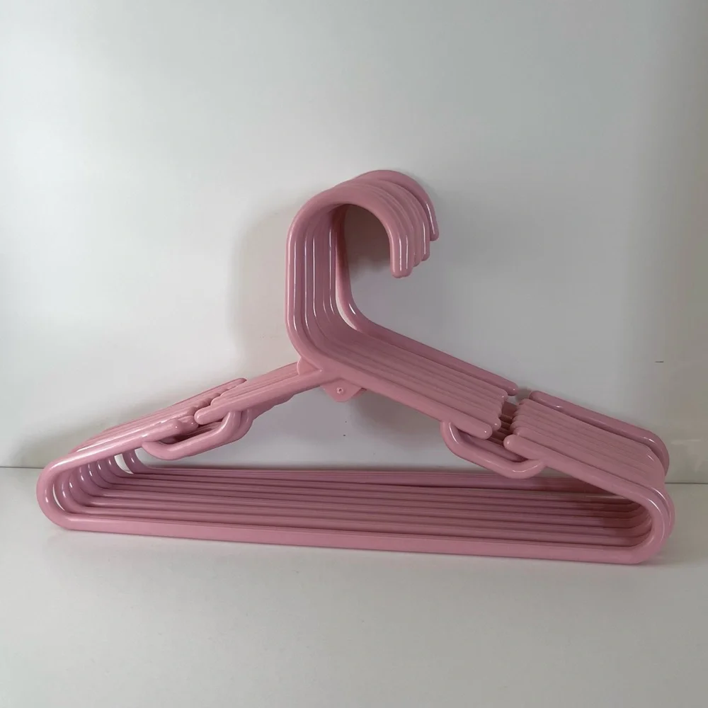 Hold Vintage dusty rose narrow shoulders 12” hangers set of 8